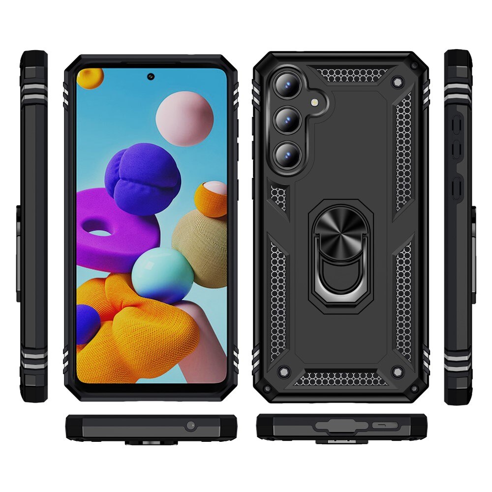 Samsung Galaxy A35 Hybrid Case Tech Ring Black