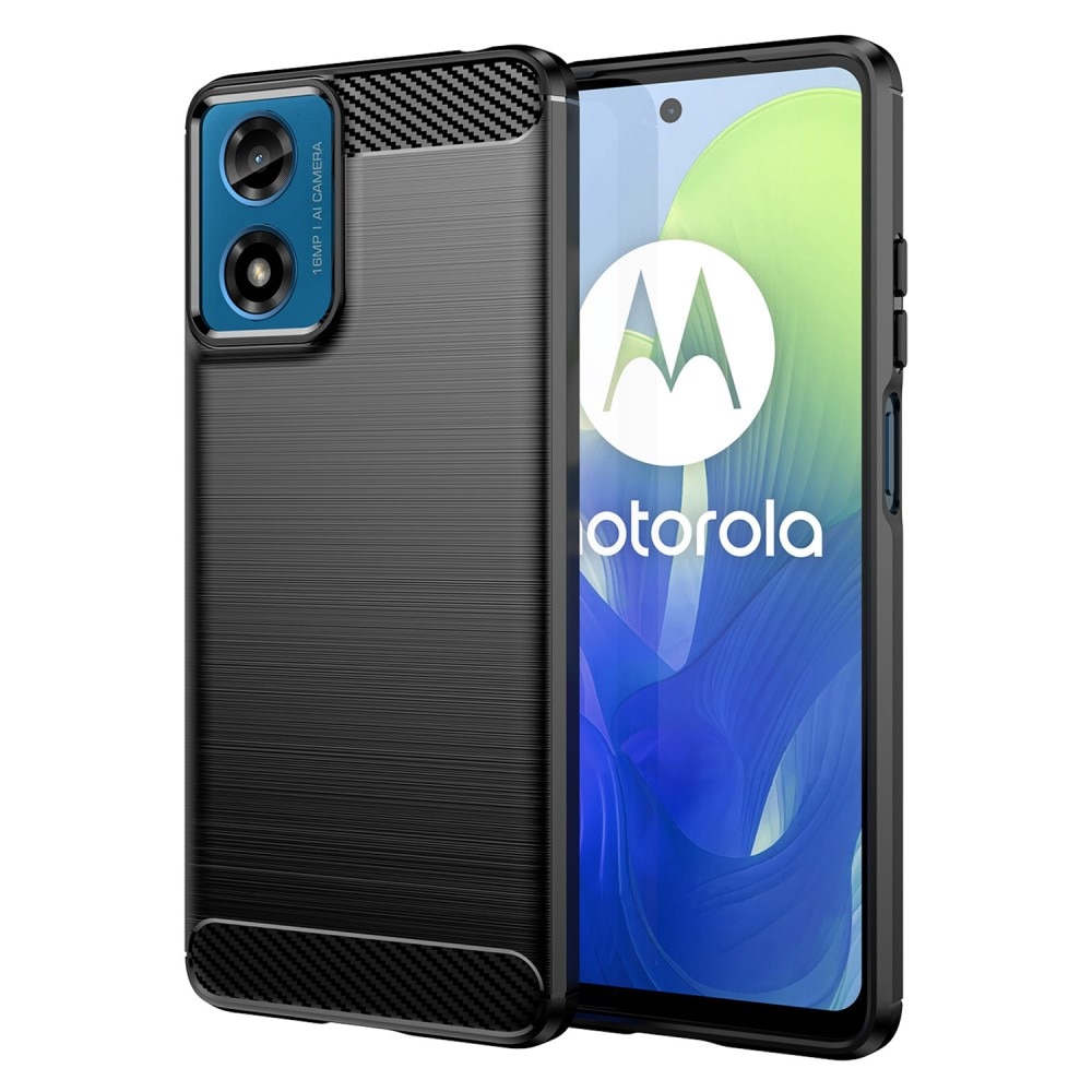 Motorola Moto G04 Brushed TPU Case Black
