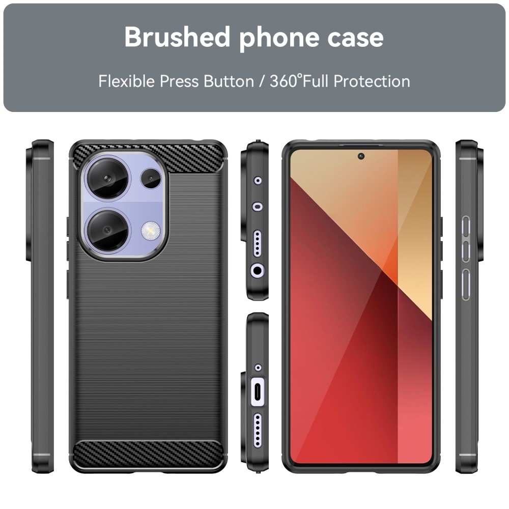 Xiaomi Redmi Note 13 4G Brushed TPU Case Black
