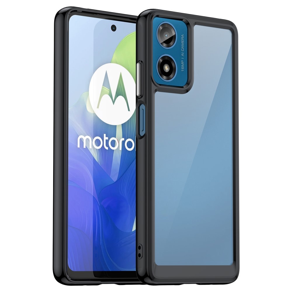 Motorola Moto G24 Crystal Hybrid Case Black