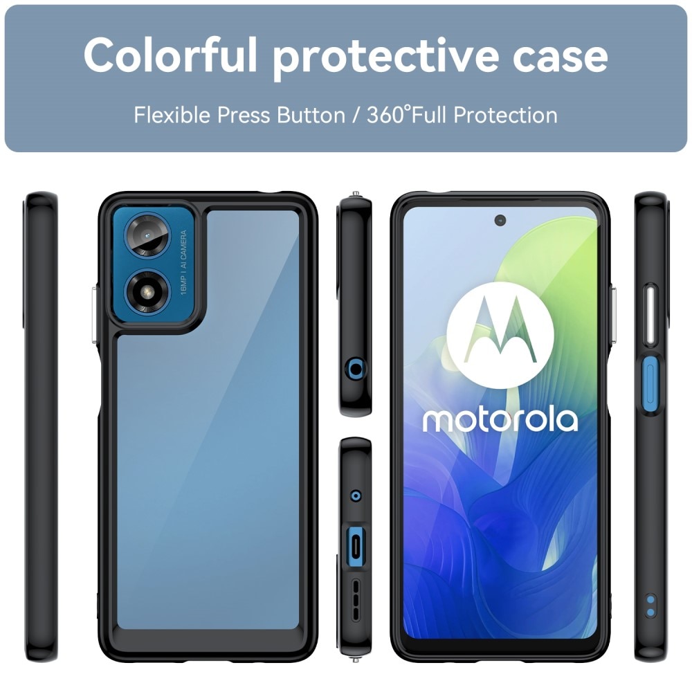 Motorola Moto G24 Crystal Hybrid Case Black