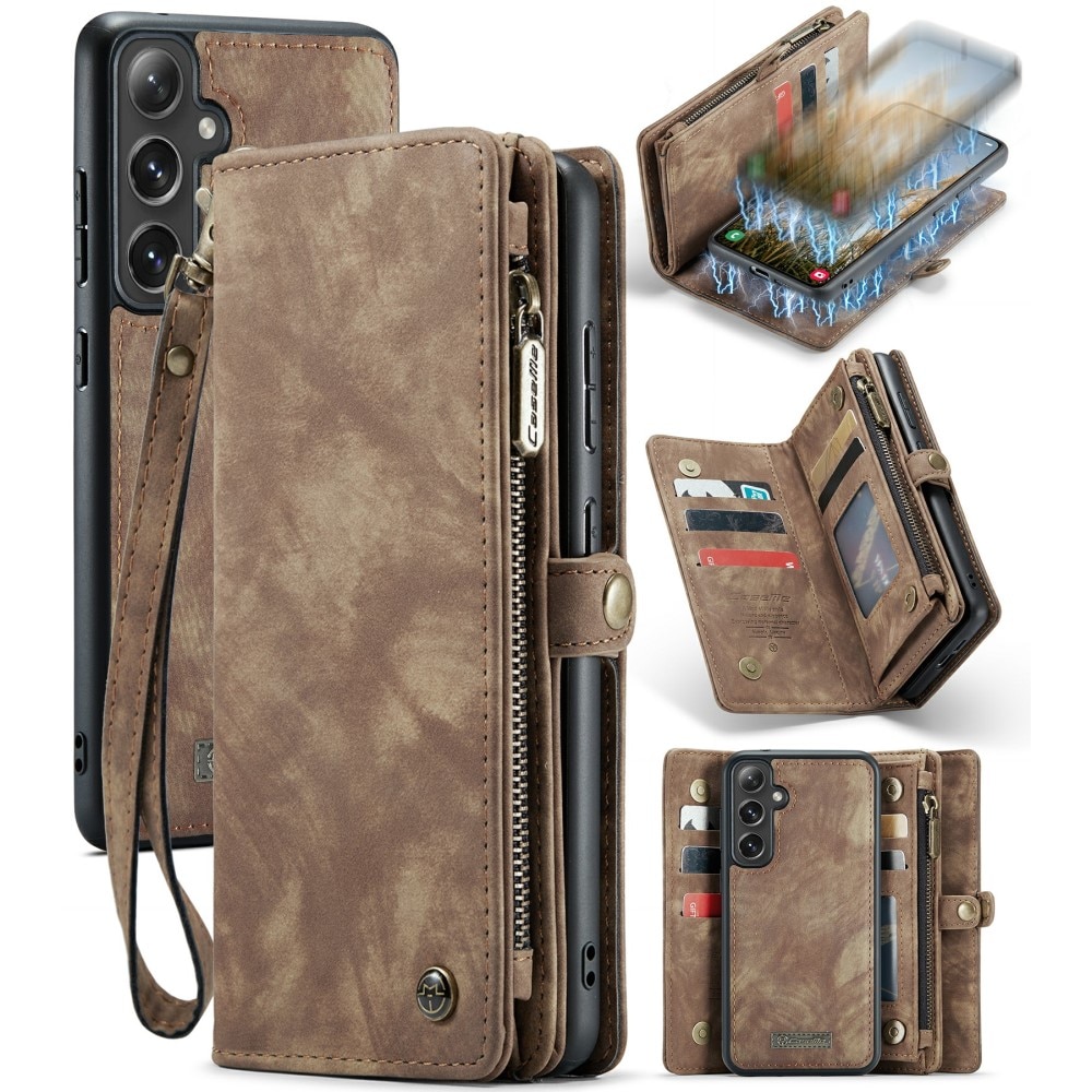 Samsung Galaxy S24 Multi-slot Wallet Case Brown