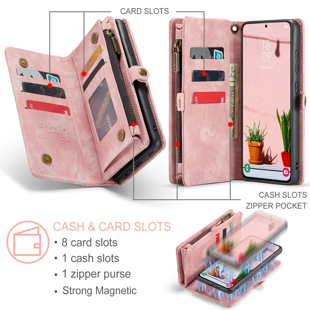 Samsung Galaxy S24 Multi-slot Wallet Case Pink