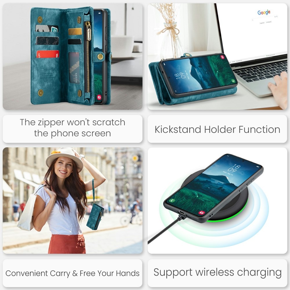 Samsung Galaxy S24 Multi-slot Wallet Case Blue