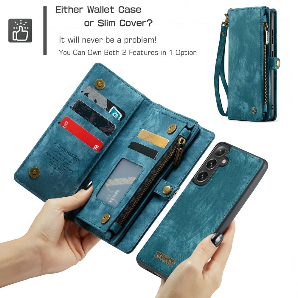 Samsung Galaxy S24 Multi-slot Wallet Case Blue