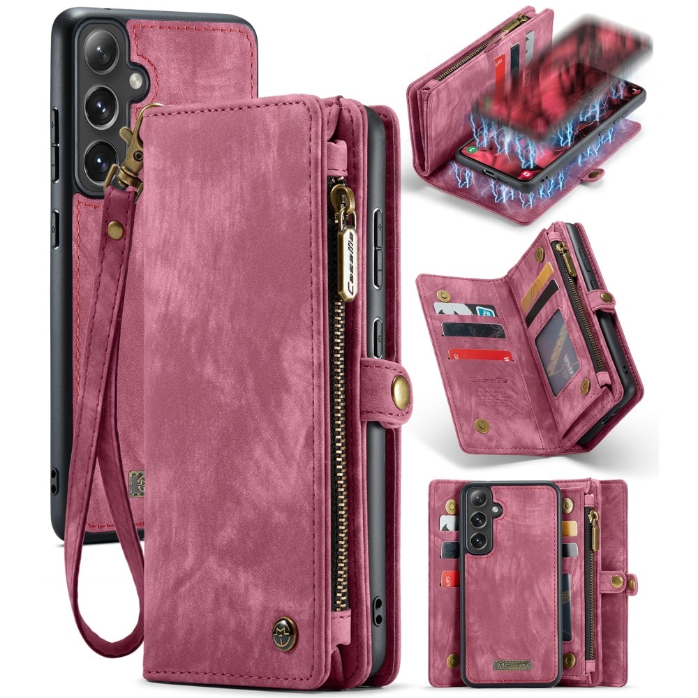 Samsung Galaxy S24 Multi-slot Wallet Case Red