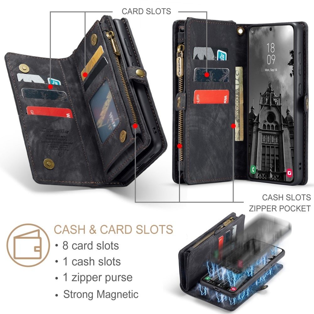 Samsung Galaxy S24 Multi-slot Wallet Case Grey