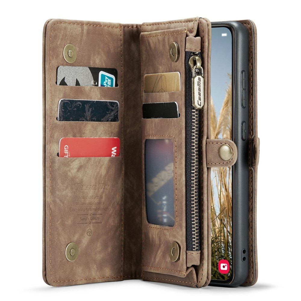Samsung Galaxy S24 Plus Multi-slot Wallet Case Brown