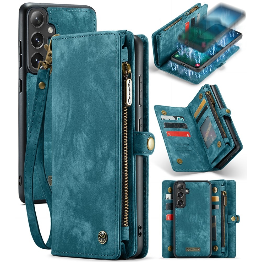 Samsung Galaxy S24 Plus Multi-slot Wallet Case Blue