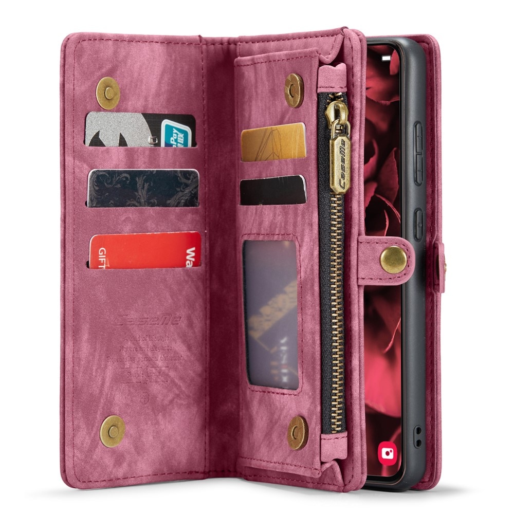 Samsung Galaxy S24 Plus Multi-slot Wallet Case Red