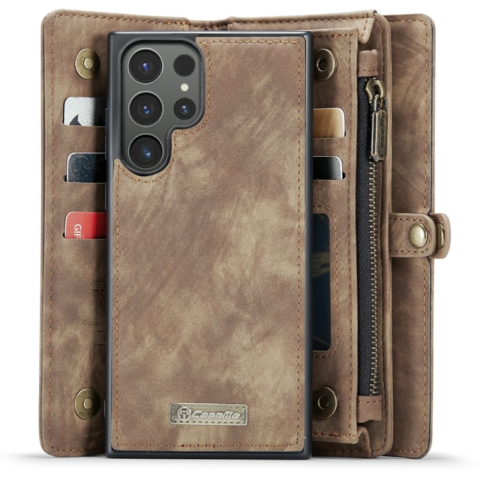 Samsung Galaxy S24 Ultra Multi-slot Wallet Case Brown