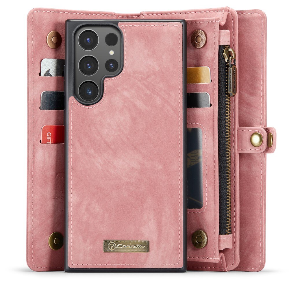 Samsung Galaxy S24 Ultra Multi-slot Wallet Case Pink