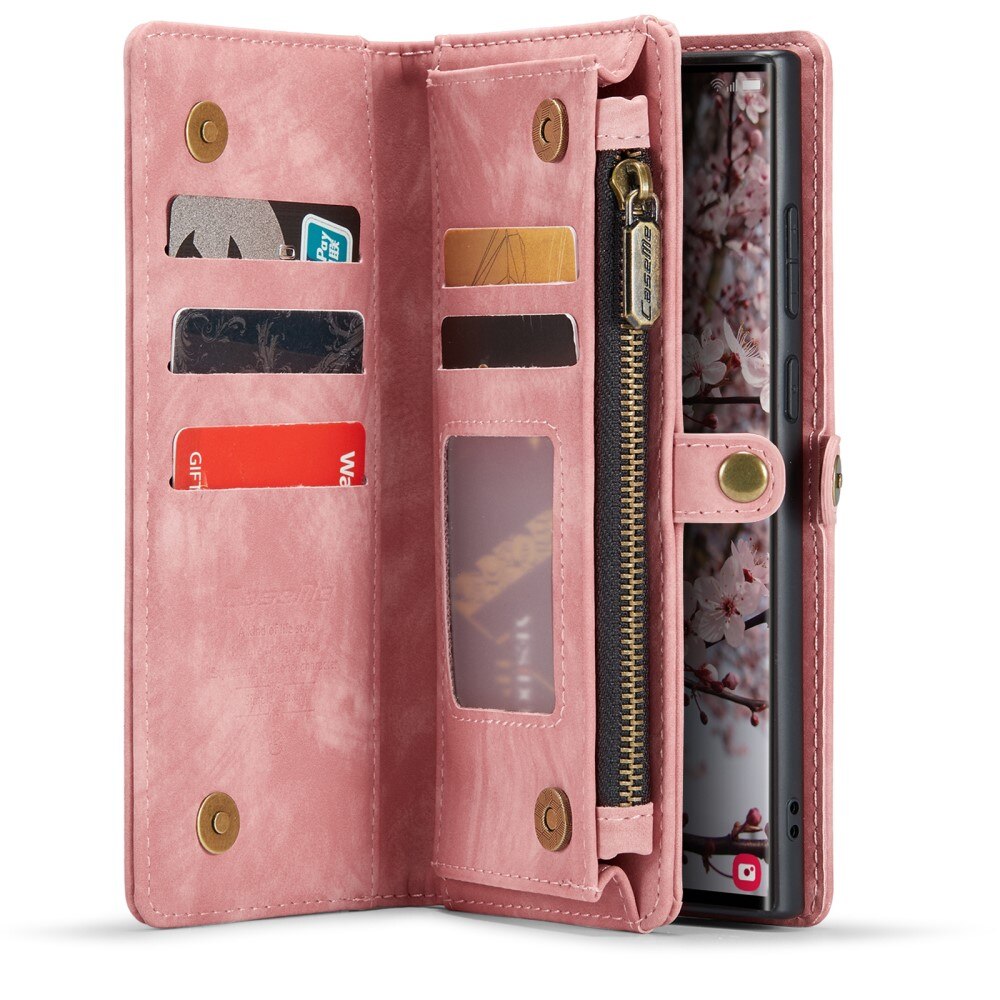 Samsung Galaxy S24 Ultra Multi-slot Wallet Case Pink