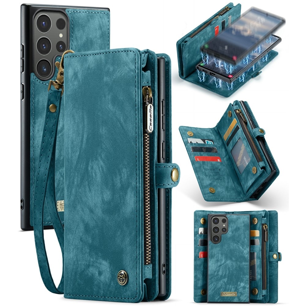 Samsung Galaxy S24 Ultra Multi-slot Wallet Case Blue