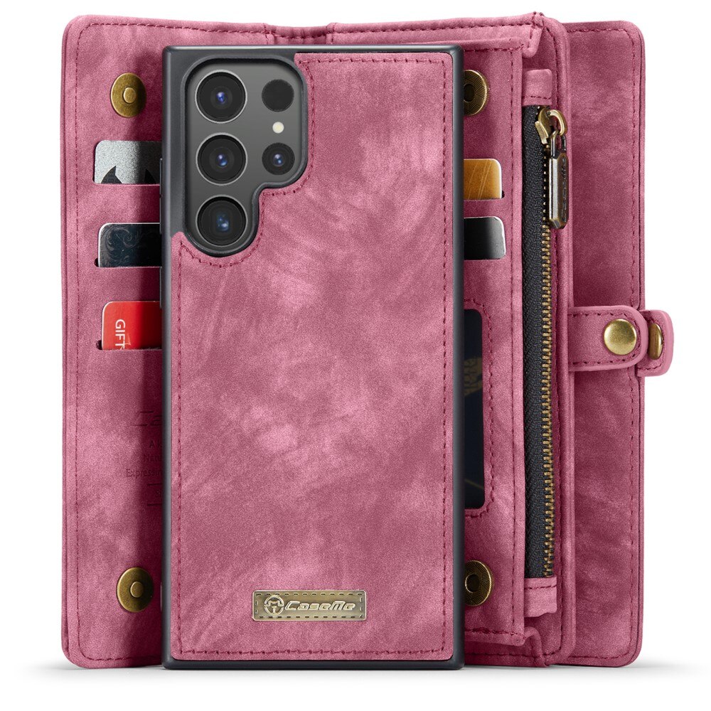 Samsung Galaxy S24 Ultra Multi-slot Wallet Case Red