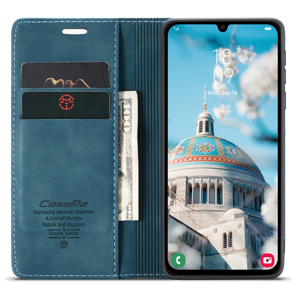Samsung Galaxy A15 Slim Wallet Case Blue