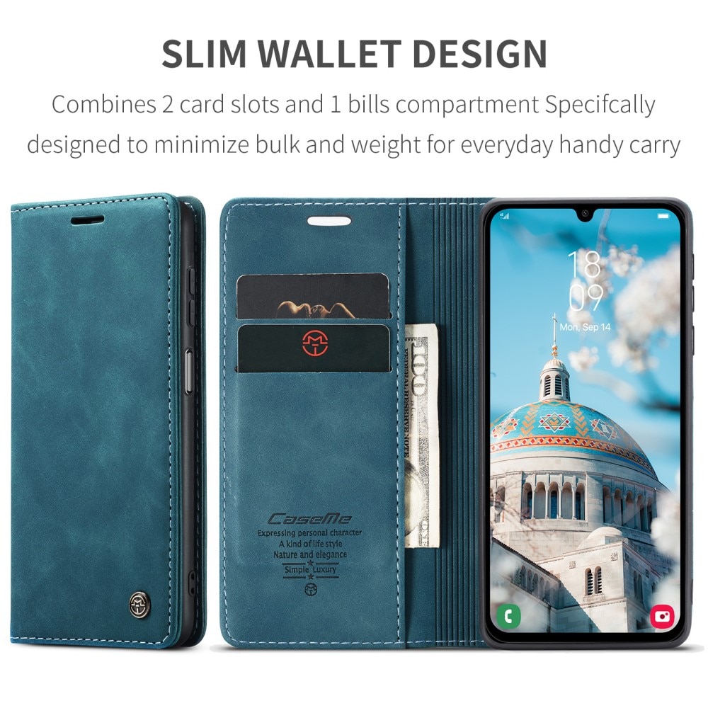 Samsung Galaxy A15 Slim Wallet Case Blue