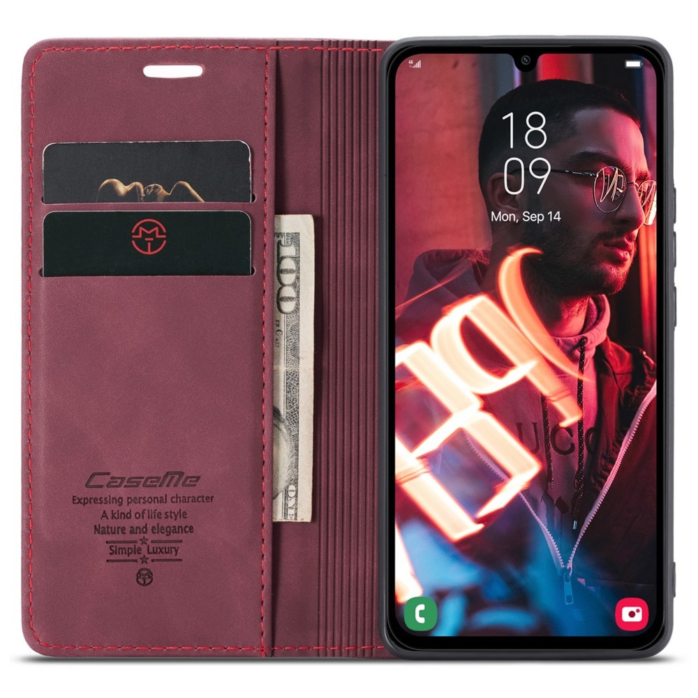 Samsung Galaxy A15 Slim Wallet Case Red