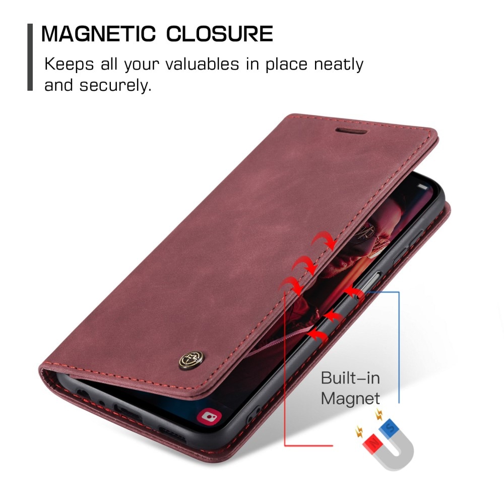 Samsung Galaxy A15 Slim Wallet Case Red