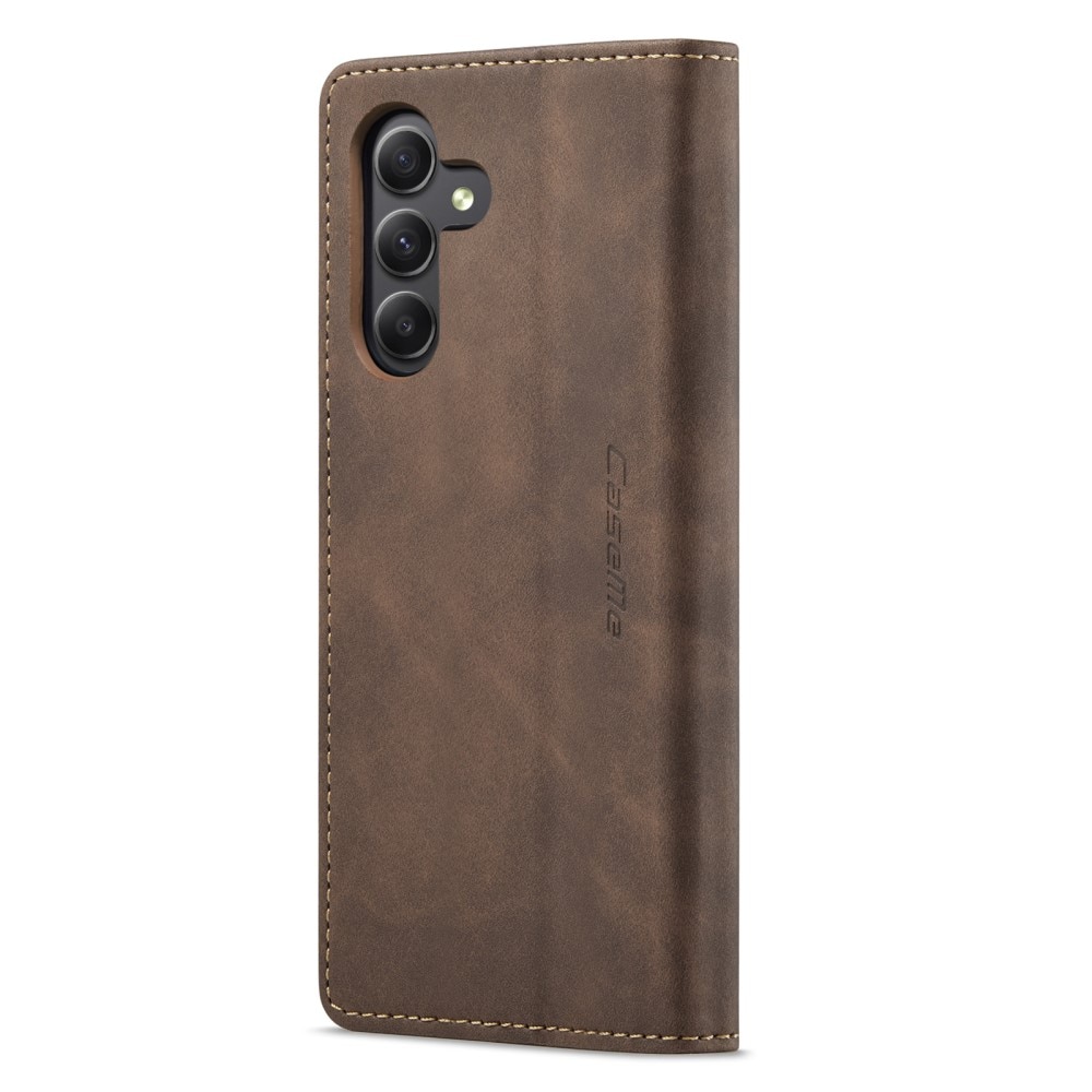 Samsung Galaxy A15 Slim Wallet Case Brown