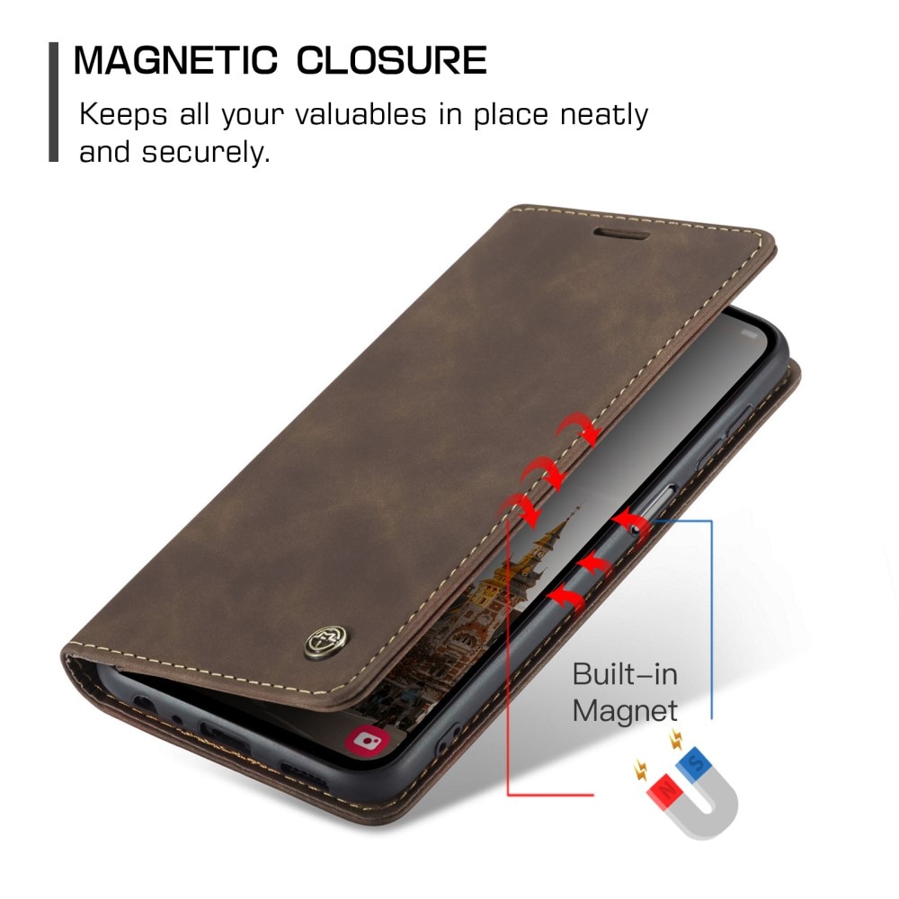 Samsung Galaxy A15 Slim Wallet Case Brown