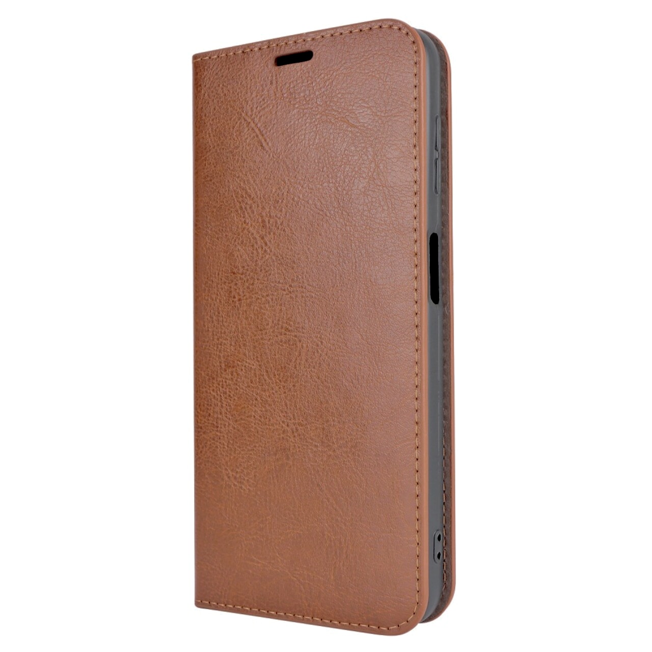 Samsung Galaxy A14 Genuine Leather Wallet Case Brown