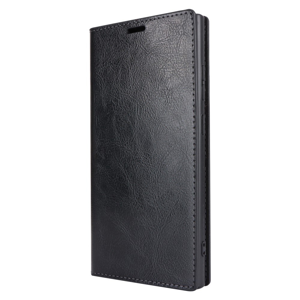 Samsung Galaxy S24 Ultra Genuine Leather Wallet Case Black