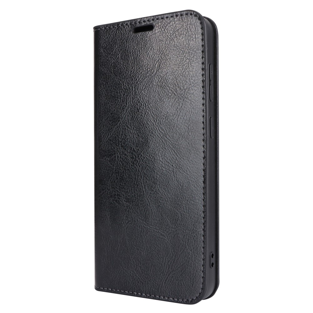 Samsung Galaxy S24 Genuine Leather Wallet Case Black