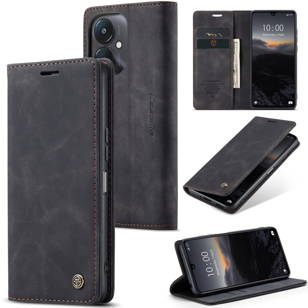 Xiaomi Redmi 13C Slim Wallet Case Black