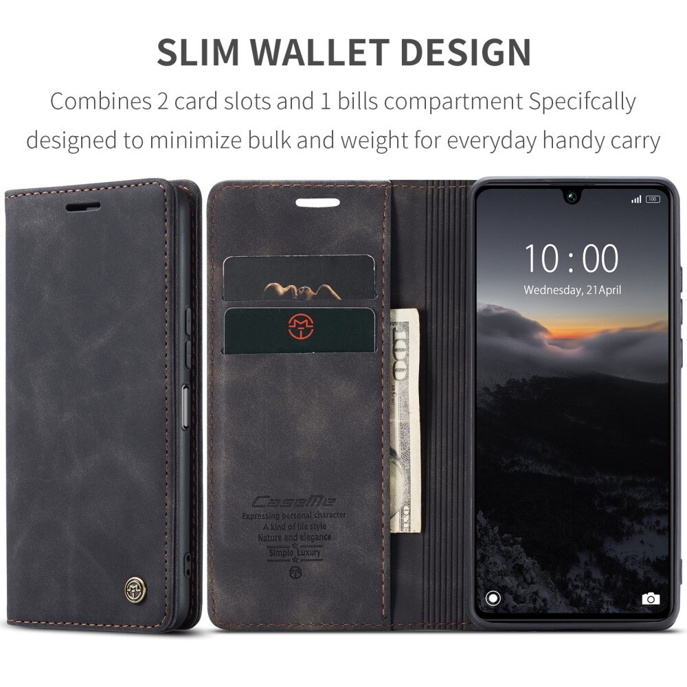 Xiaomi Redmi 13C Slim Wallet Case Black