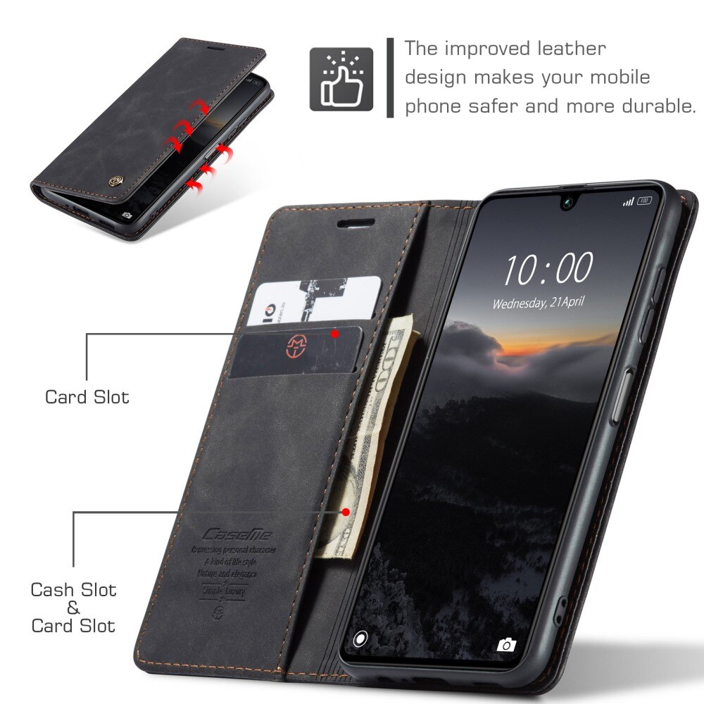 Xiaomi Redmi 13C Slim Wallet Case Black