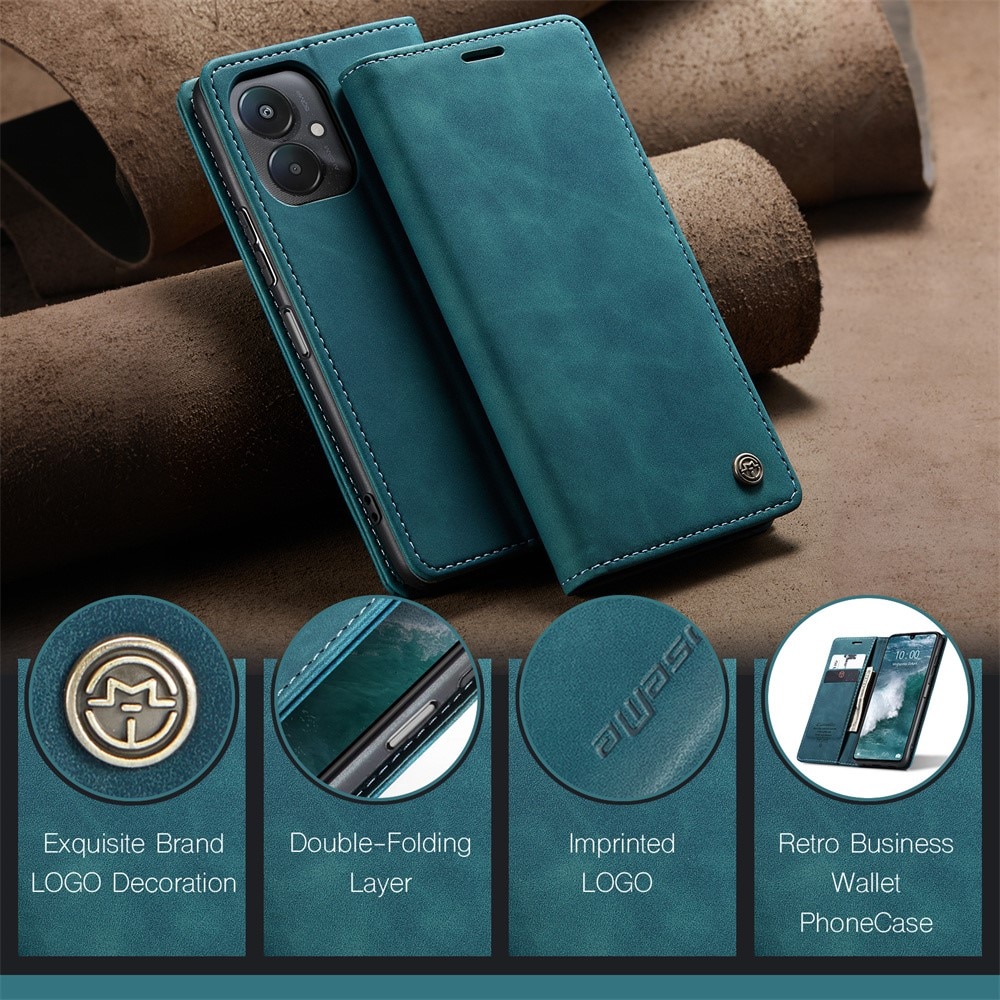 Xiaomi Redmi 13C Slim Wallet Case Blue