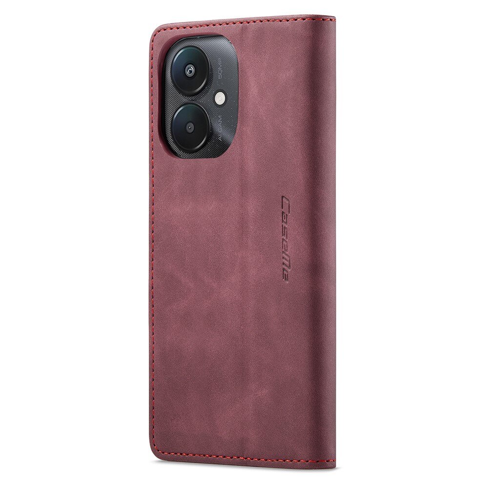 Xiaomi Redmi 13C Slim Wallet Case Red