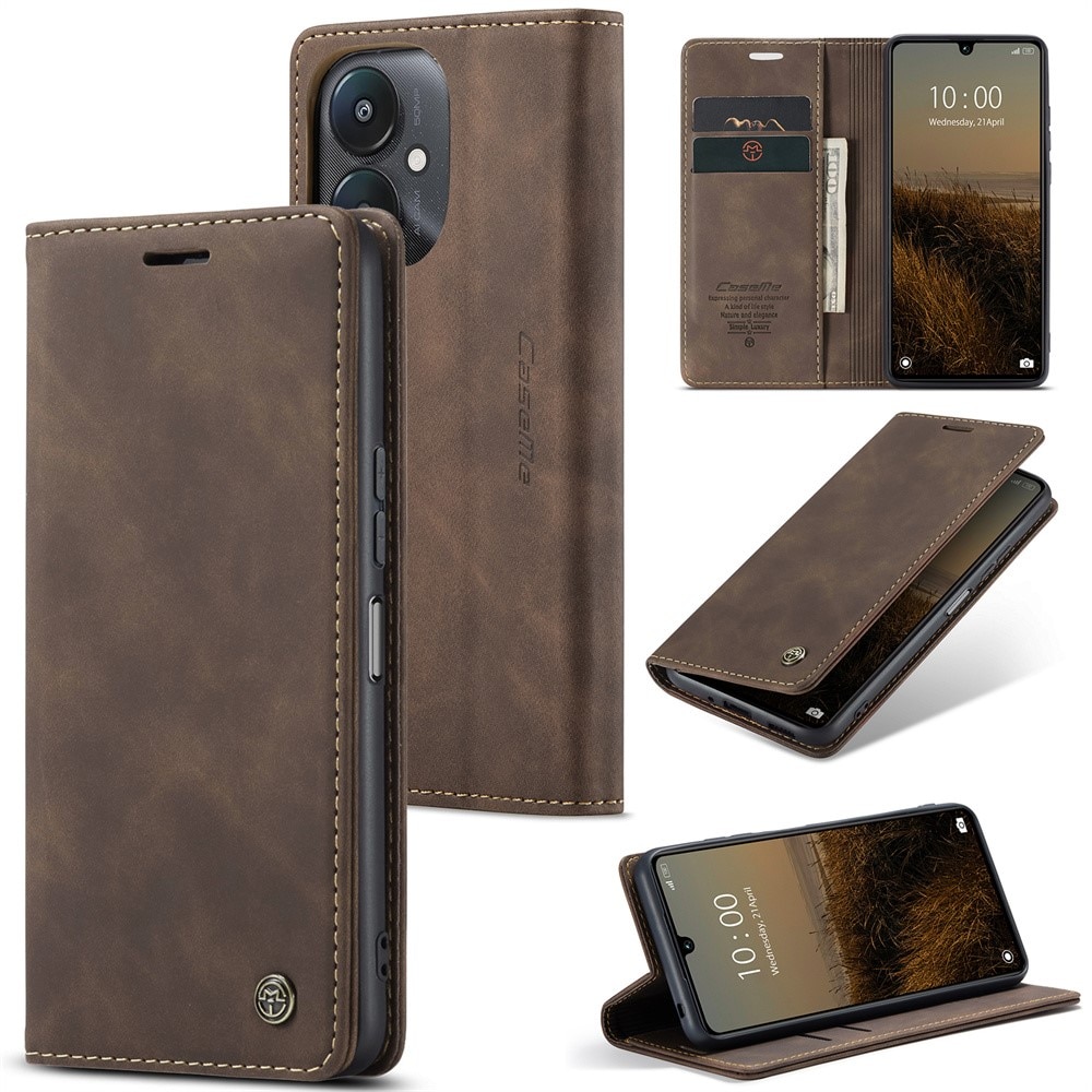 Xiaomi Redmi 13C Slim Wallet Case Brown