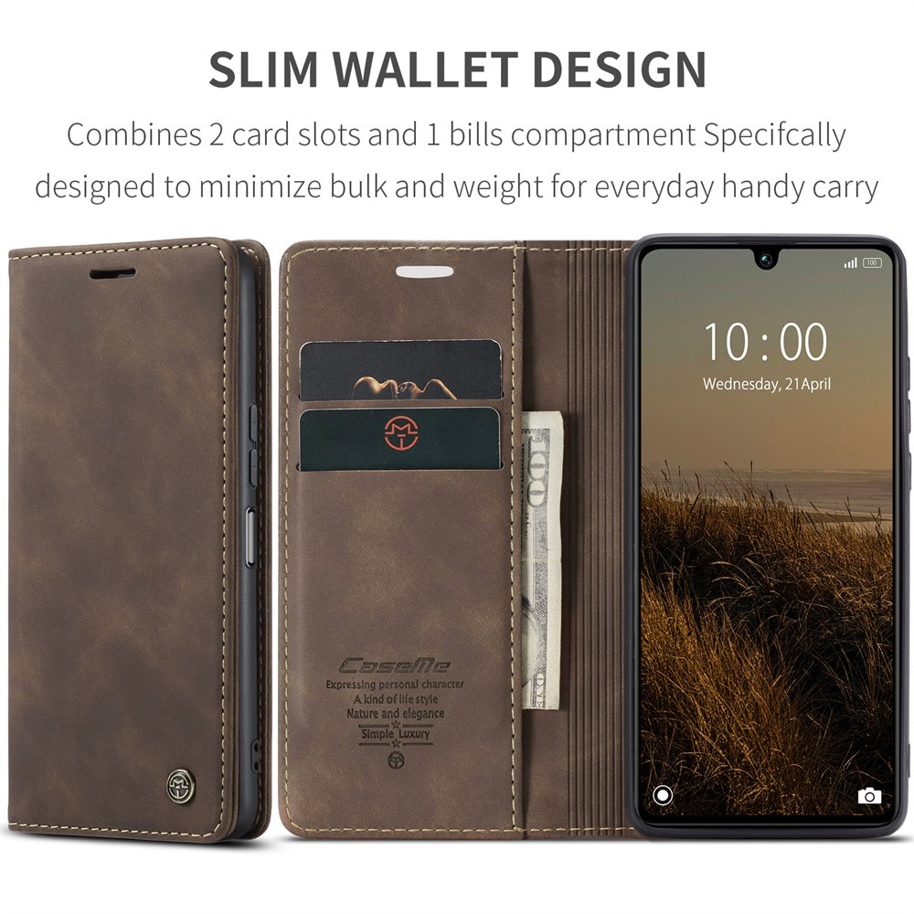 Xiaomi Redmi 13C Slim Wallet Case Brown