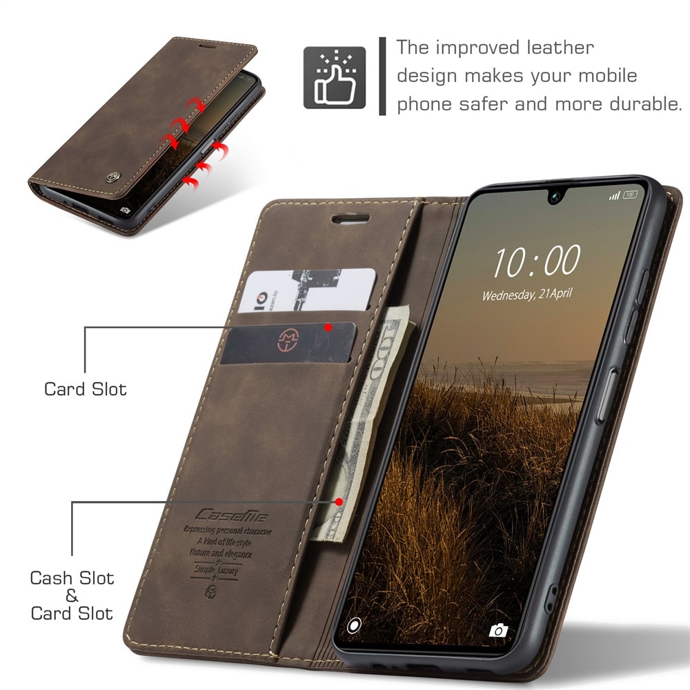 Xiaomi Redmi 13C Slim Wallet Case Brown