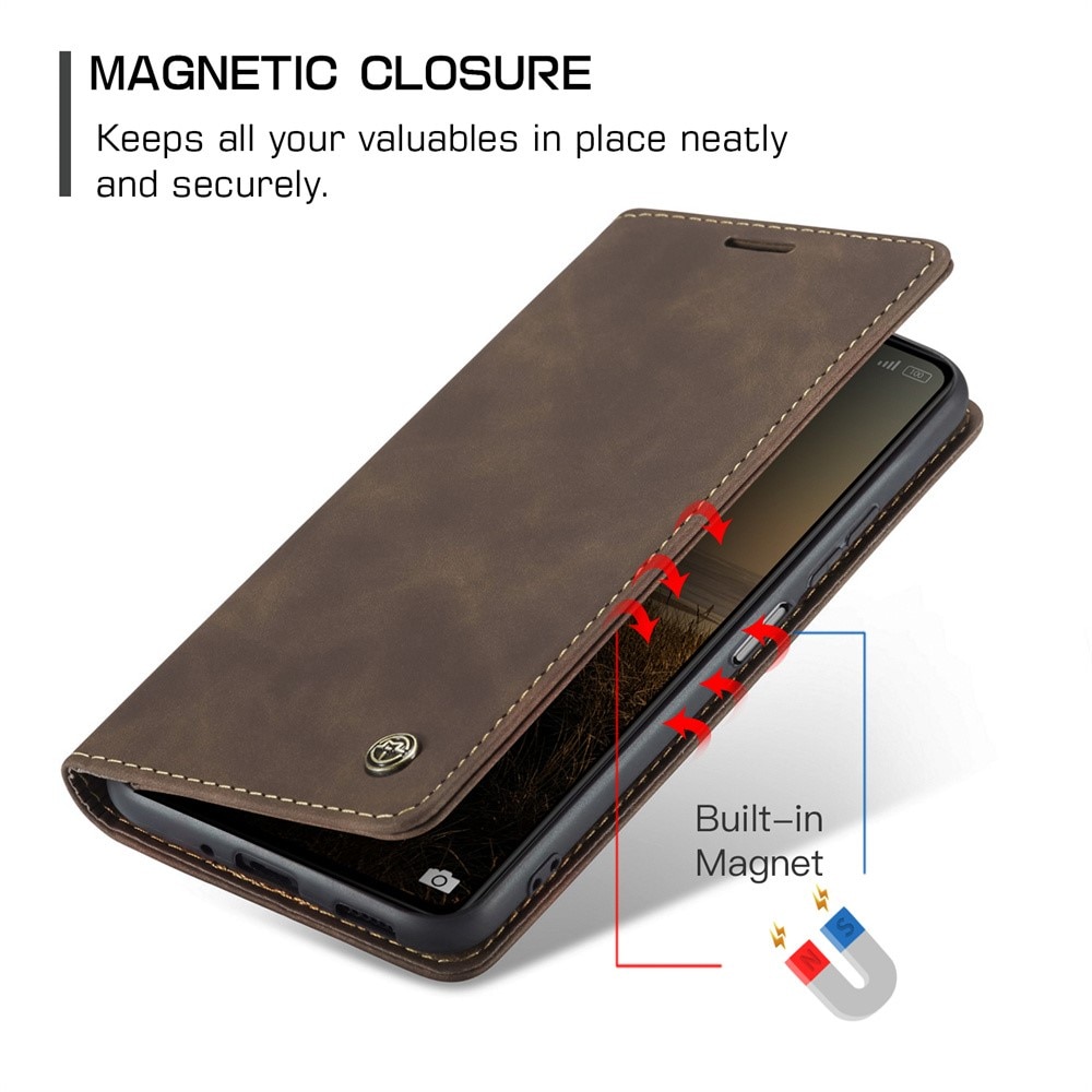 Xiaomi Redmi 13C Slim Wallet Case Brown