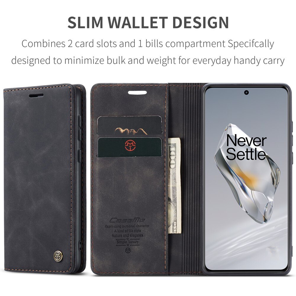 OnePlus 12 Slim Wallet Case Black