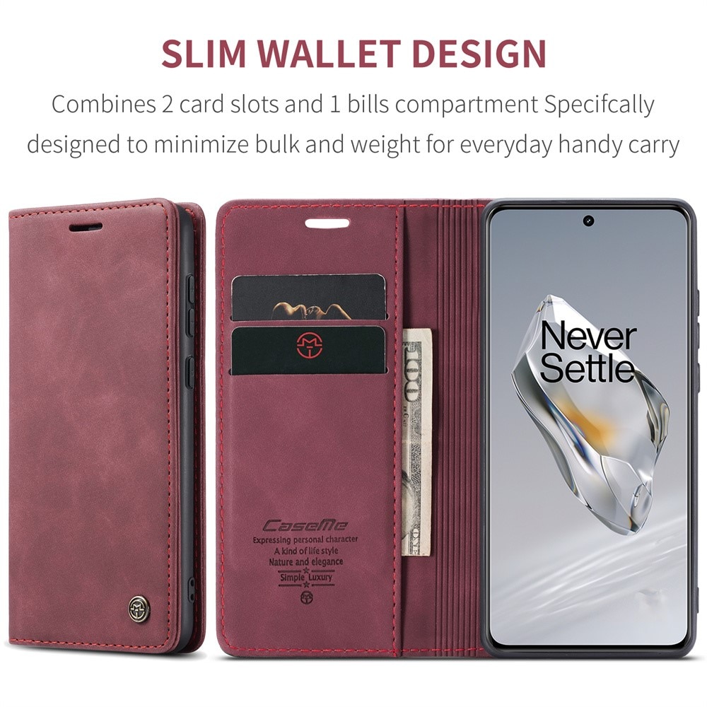 OnePlus 12 Slim Wallet Case Red