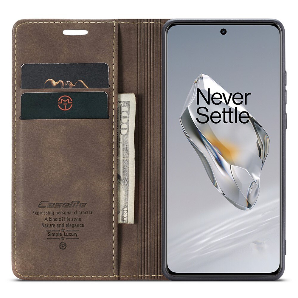 OnePlus 12 Slim Wallet Case Brown