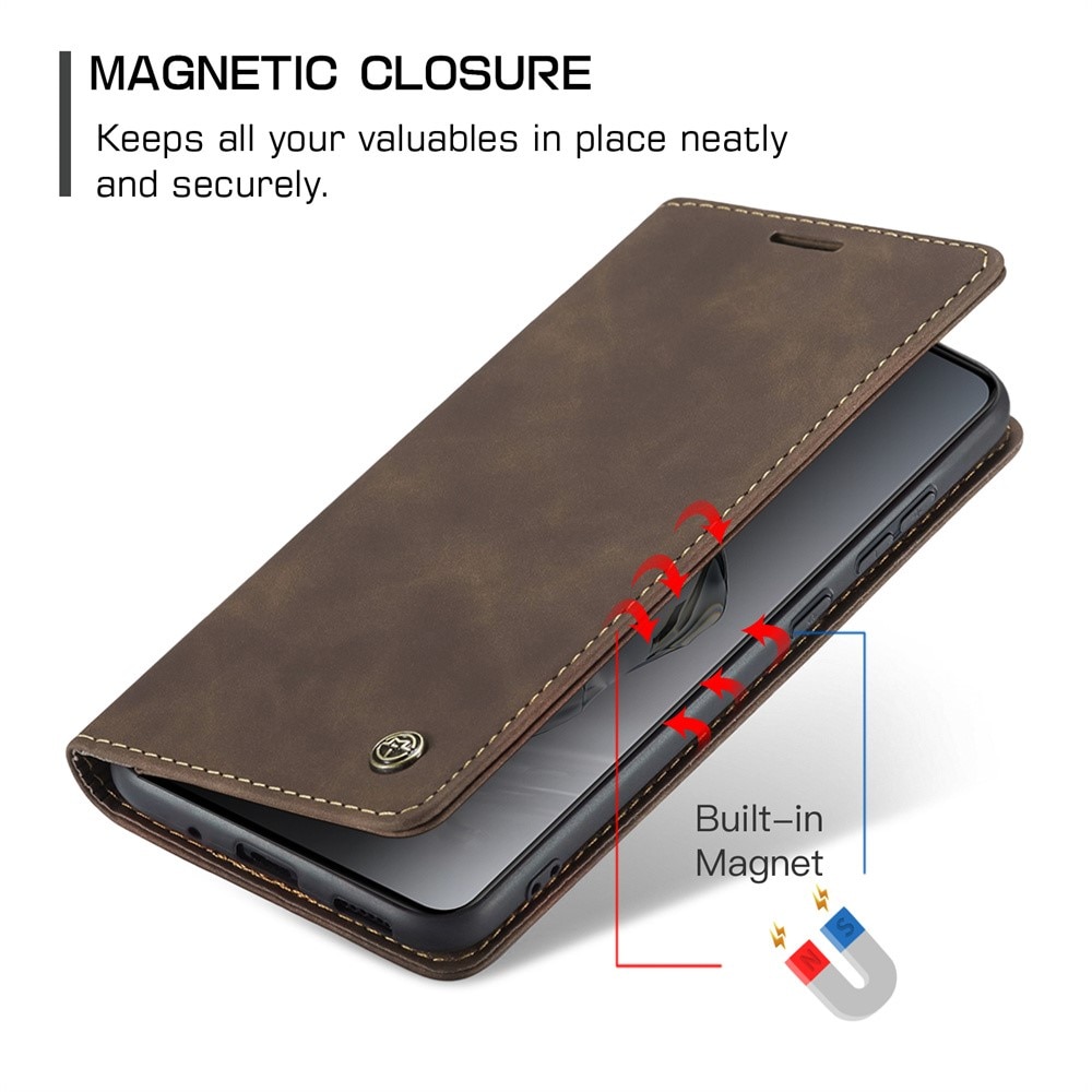 OnePlus 12 Slim Wallet Case Brown