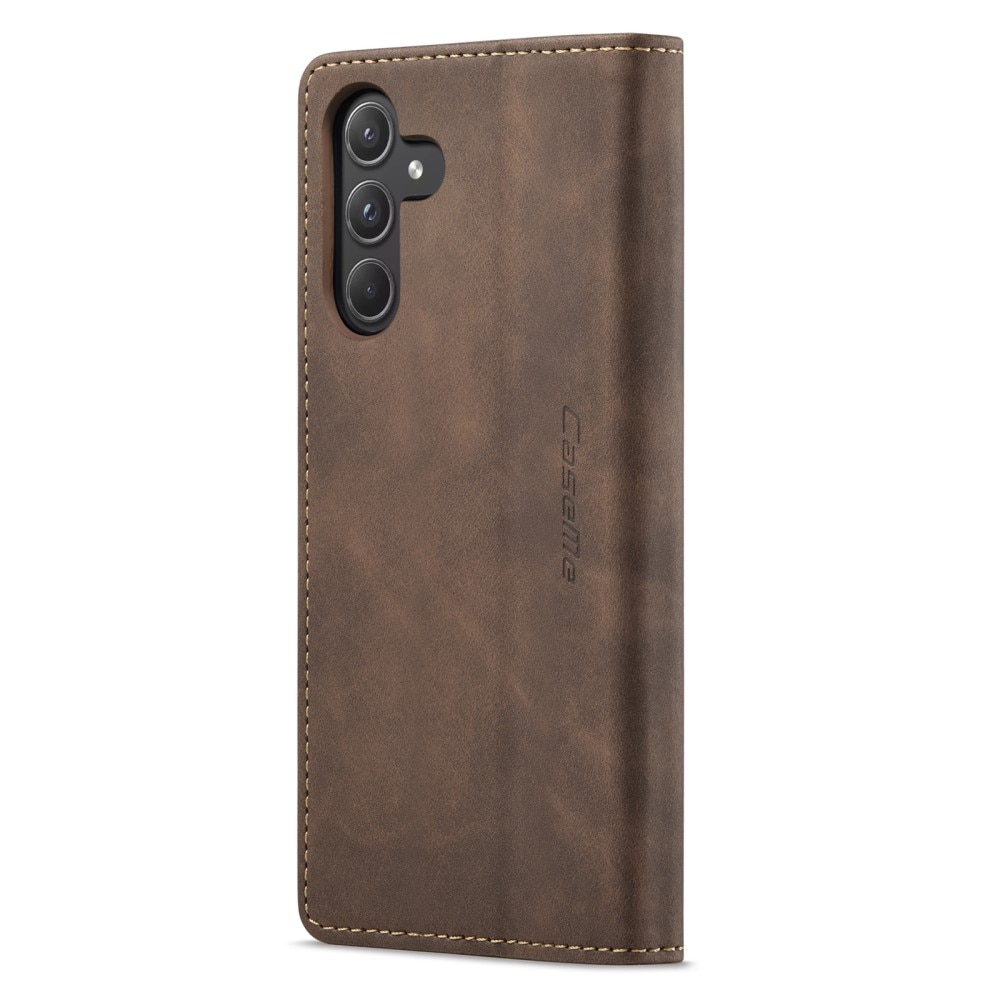 Samsung Galaxy A55 Slim Wallet Case Brown