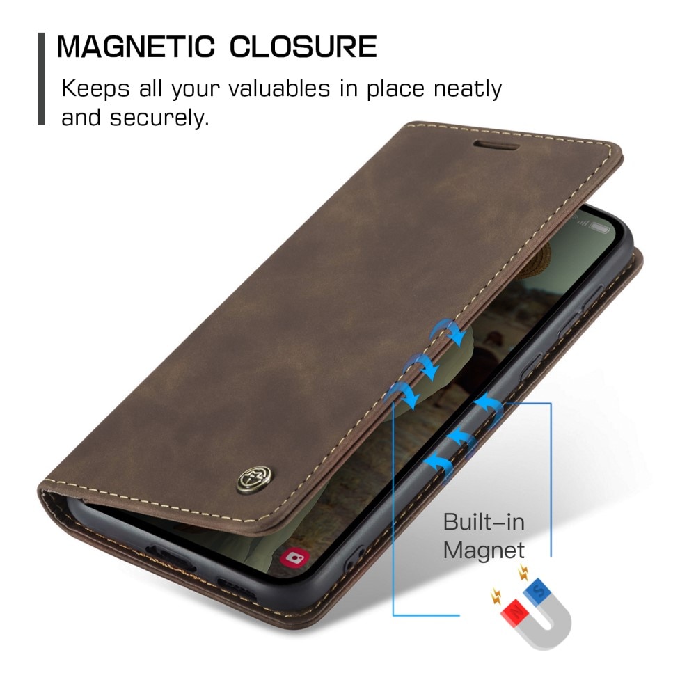 Samsung Galaxy A55 Slim Wallet Case Brown