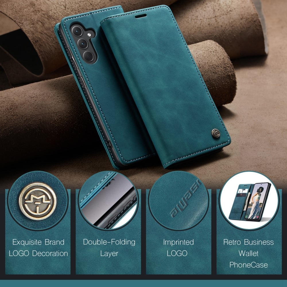 Samsung Galaxy A35 Slim Wallet Case Blue