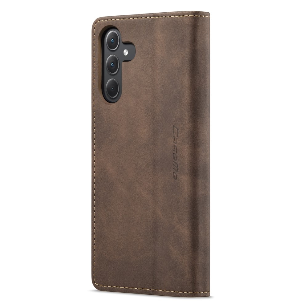 Samsung Galaxy A35 Slim Wallet Case Brown