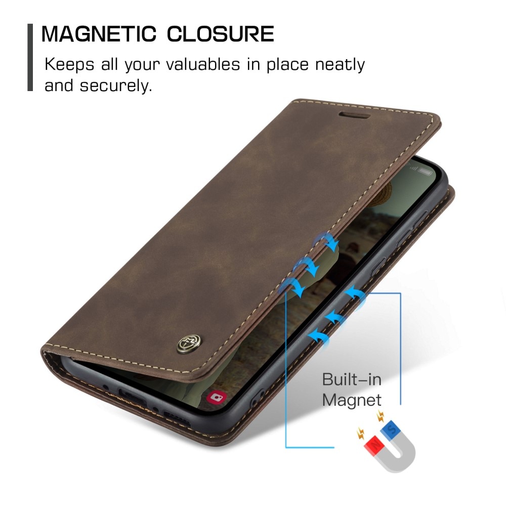 Samsung Galaxy A35 Slim Wallet Case Brown