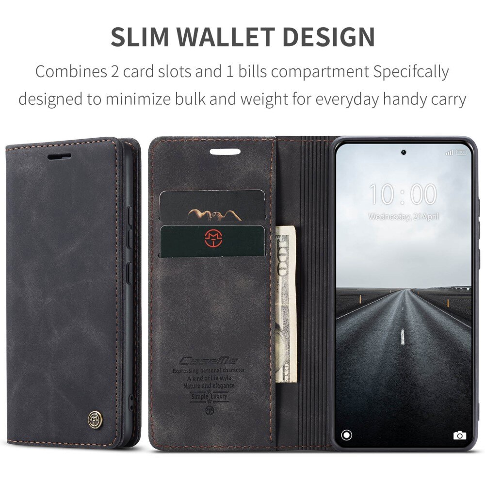 Xiaomi 14 Pro Slim Wallet Case Black