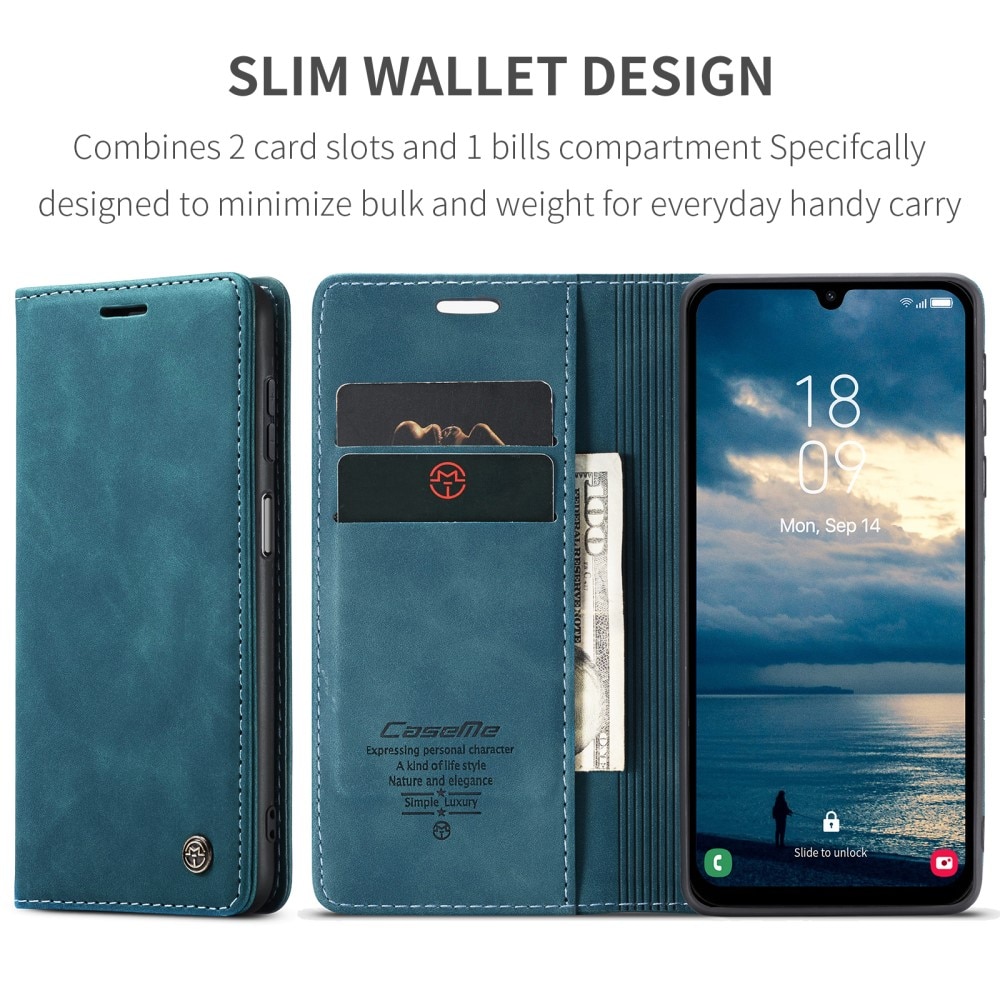 Samsung Galaxy A25 Slim Wallet Case Blue