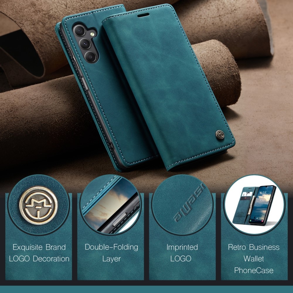 Samsung Galaxy A25 Slim Wallet Case Blue