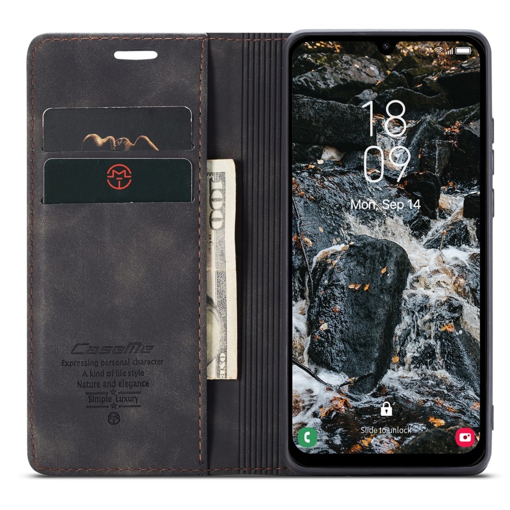 Samsung Galaxy A25 Slim Wallet Case Black